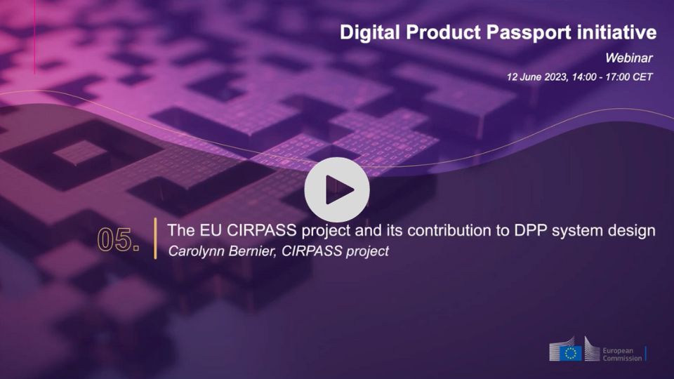 Digital Product Passport initiative - 12 June 2023